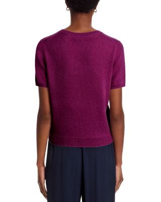 100% Cashmere Short Sleeve Crewneck Sweater - Exclusive