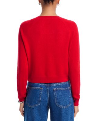 100% Cashmere Crewneck Cardigan - Exclusive