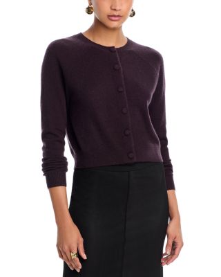 100% Cashmere Crewneck Cardigan - Exclusive