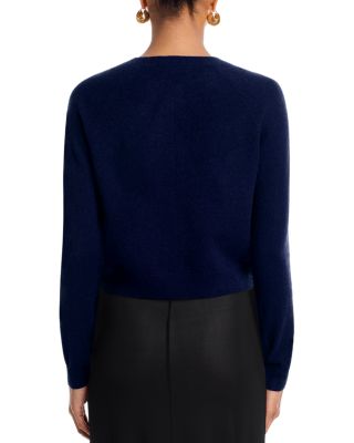 100% Cashmere Crewneck Cardigan - Exclusive