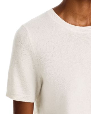 100% Cashmere Short Sleeve Crewneck Sweater - Exclusive