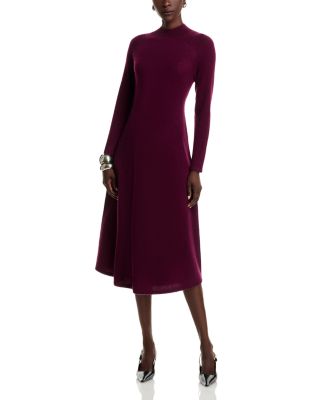 100% Cashmere Mock Neck Dress