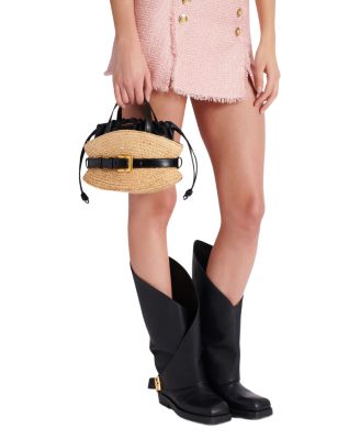 Shuffle Bag in Raffia