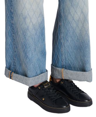 Women's B-Court Trainers in Calfskin