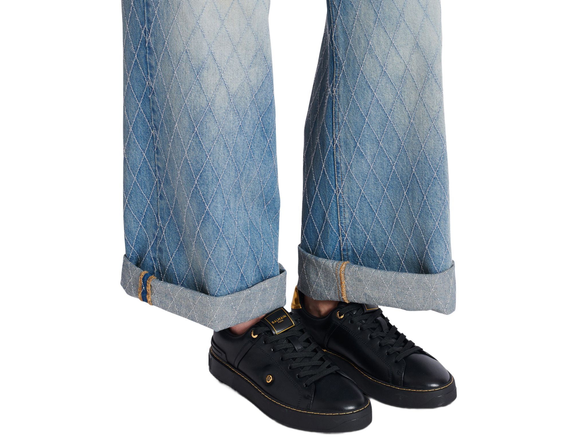 Women's B-Court Trainers in Calfskin — Image 7