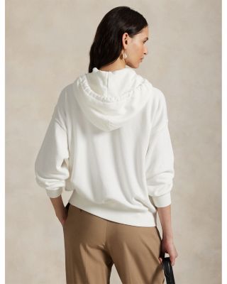 Logo Lightweight Fleece Full Zip Hoodie