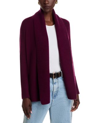 Shawl-Collar 100% Cashmere Cardigan - Exclusive