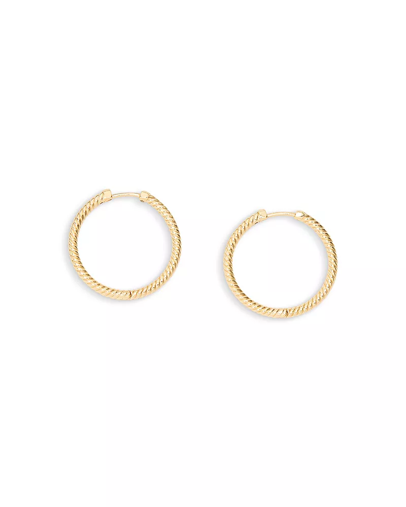 Allsaints Rope Chain Hoop Earrings