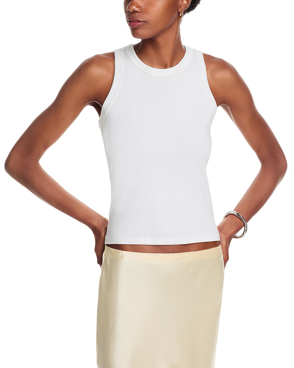 Leset Nando High Neck Cotton Tank Top