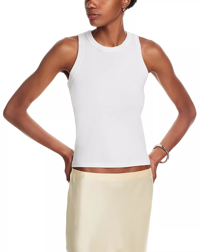 Leset Nando High Neck Cotton Tank Top