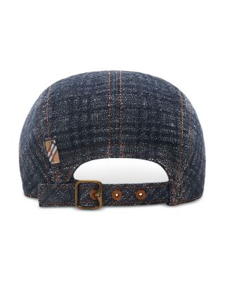 Denim Check Cap