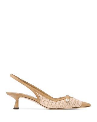 Women's Amita 45 Raffia Slingback Pumps