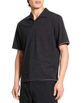 Double Layered Johnny Collar Polo Shirt