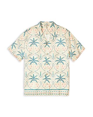 Regular Fit Print Camp Shirt