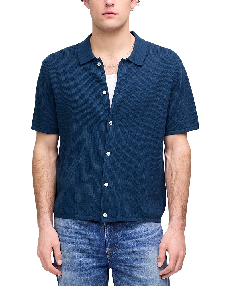 Madewell Tuck Stitch Regular Fit Polo Sweater