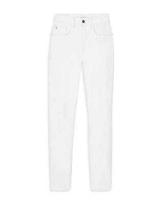 High Rise Straight Jeans in Washed Plaster