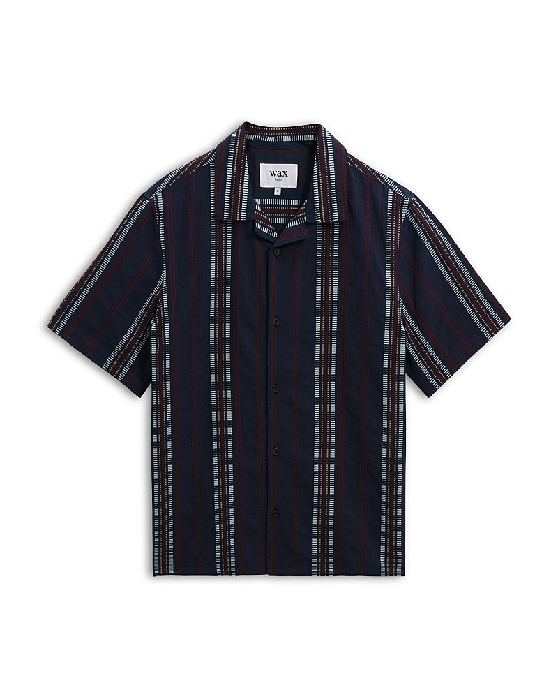 Wax London Didcot Short Sleeve Shirt In Black