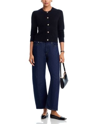 100% Cashmere Crewneck Cardigan - Exclusive