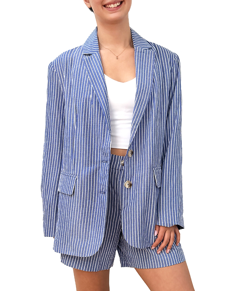 Billy T Soft Blazer In Blue