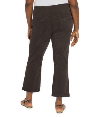 High Rise Ankle Baby Bootcut Jeans in Black