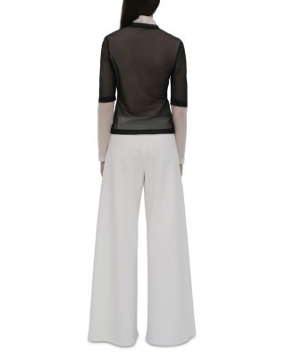 Bias Cut Wide Leg Pants