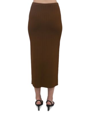 Ribbed Midi Skirt