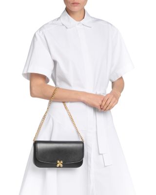 Skull Flower Leather Crossbody