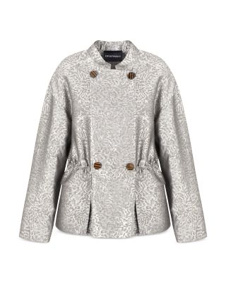 Shiny Jacquard Blazer