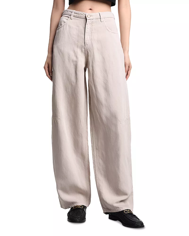 Emporio Armani Relaxed Fit Jeans in Solid Light