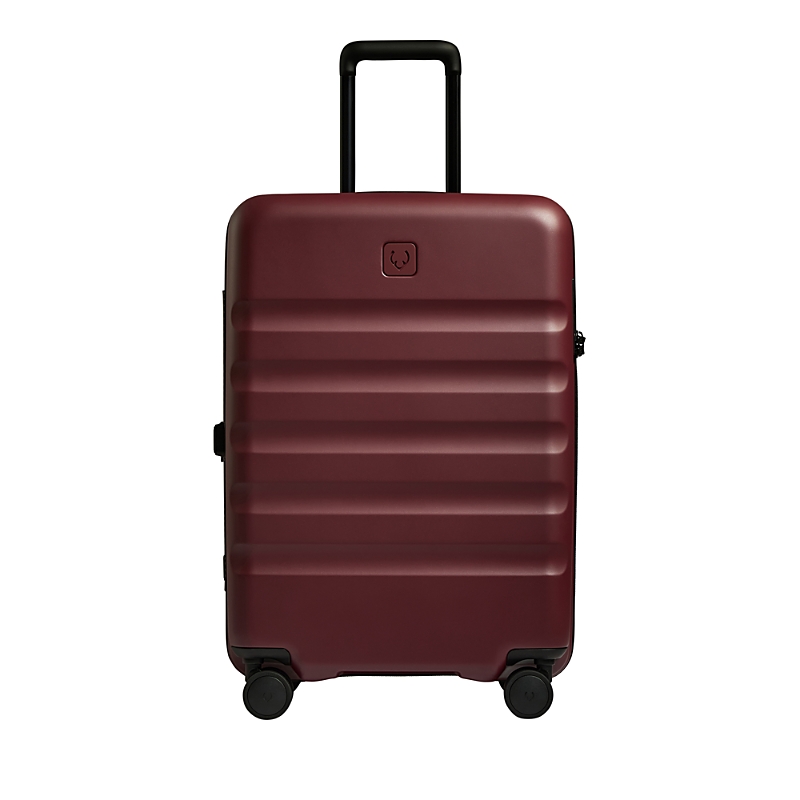 Antler Icon Stripe Medium Suitcase In Burgundy