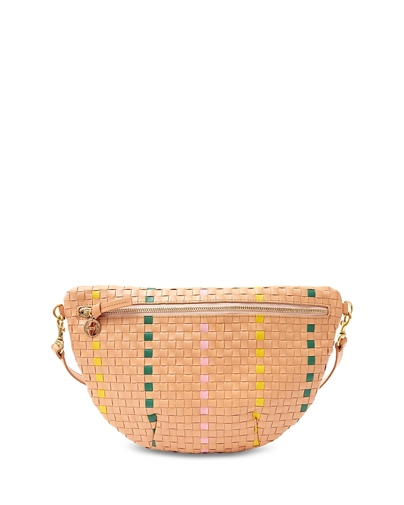 Clare V . Grande Woven Leather Convertible Belt Bag
