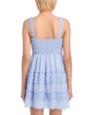 Shadow Stripe Gathered Mini Dress - Exclusive