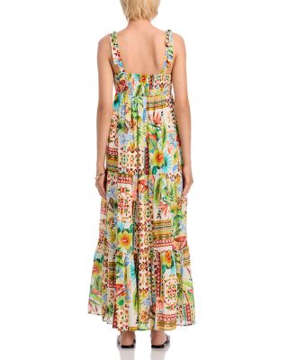 Palm Tie Strap Maxi Dress - Exclusive