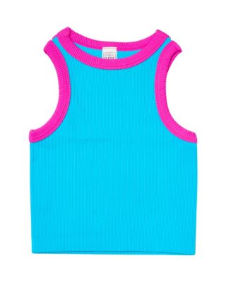  Girls' Contrast Trim Sleeveless Top - Big Kid