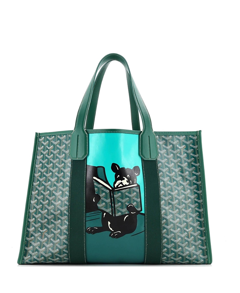 Shop Pre-owned Goyard Goyard Mm Villette Tote Printed Coated Canvas