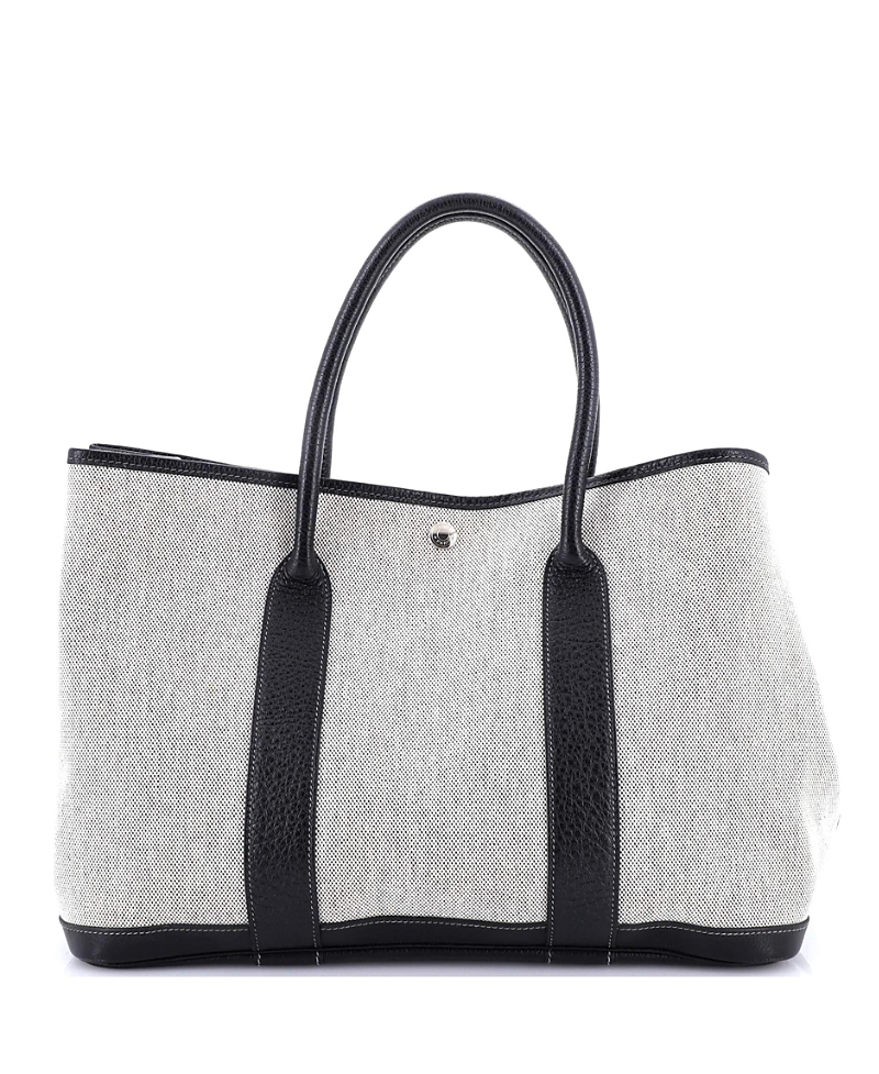 Pre-owned Pre-owned Hermes Hermes 36 Garden Party Tote Toile And Leather In Multi