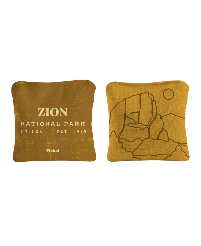 6x6 Zion National Park Durasuede + Turbo Polyglide Pilot Versacraft Cornhole Bags