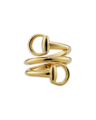 18K Yellow Gold Horsebit Contraire Ring