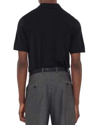 M Marcus Slim Fit Short Sleeve Wool Polo Sweater