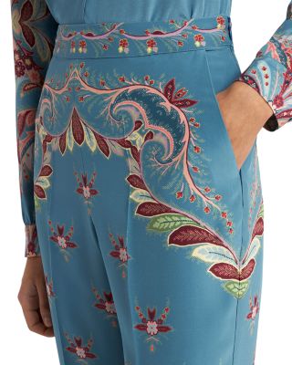 Printed Silk Trousers