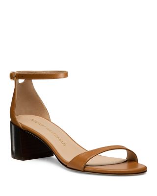 Stuart Weitzman - Women's Nudist 50 Block Heel Sandals