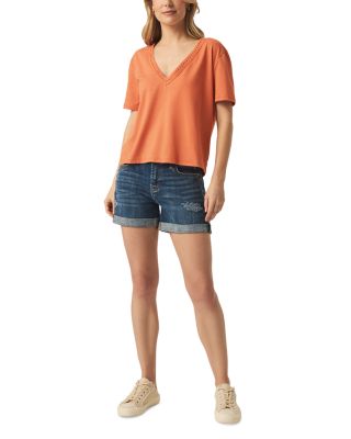 Dawn Crochet Trim Tee