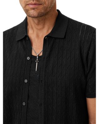 Moore Short Sleeve Regular Fit Textured Sweater