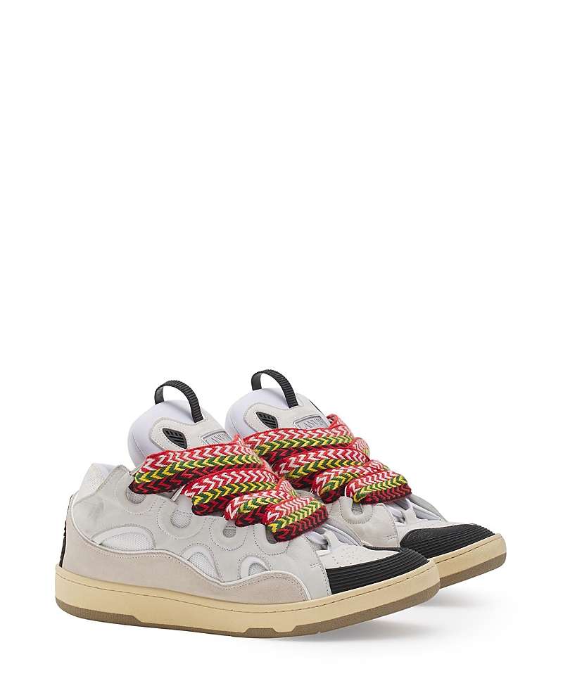 Lanvin Unisex Leather Curb Sneakers