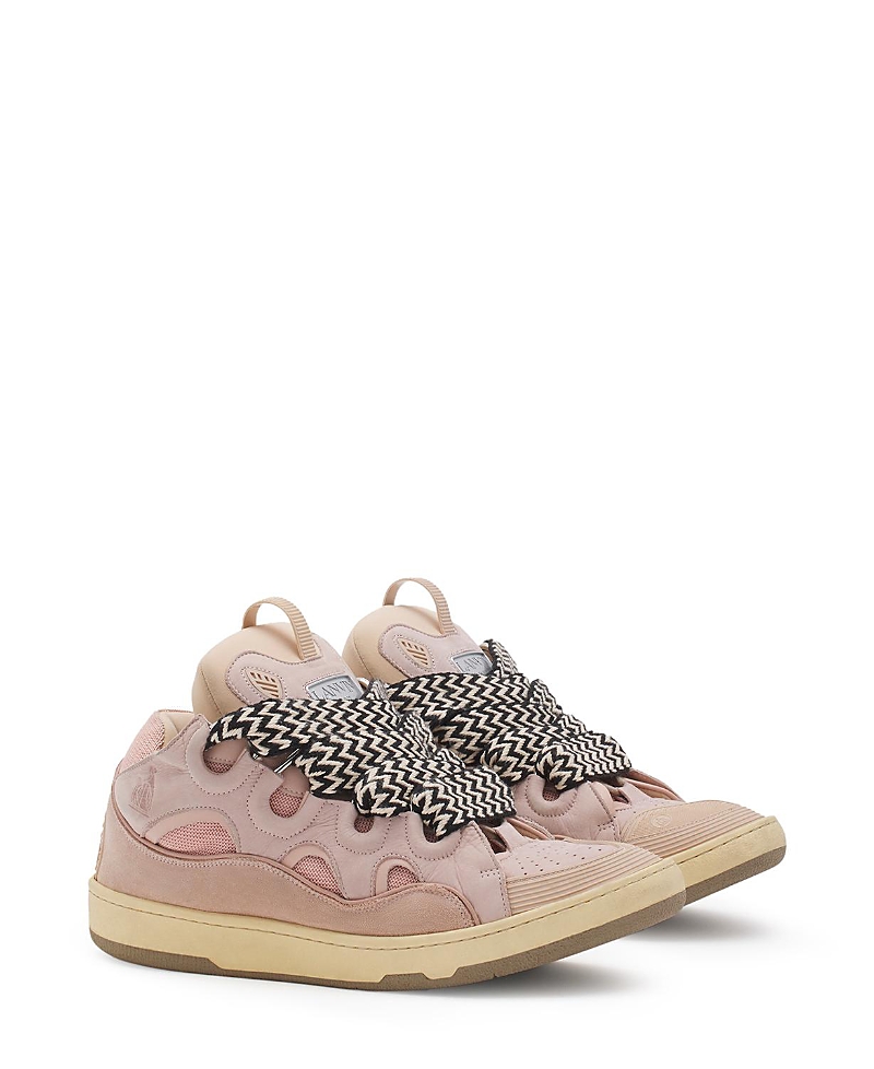 Lanvin Unisex Leather Curb Sneakers