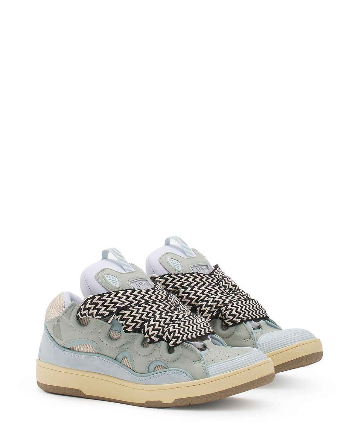 Lanvin Unisex Leather Curb Sneakers