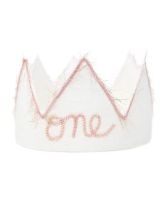 oh baby! - Girls' Linen Crown - "one" Embroidered - Baby