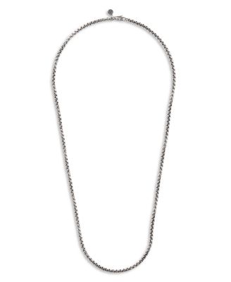 Sterling Silver Naga Box Chain Necklace, 3.7mm