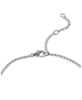 Sterling Silver Classic Chain Interlocking Circle Station Necklace, 18"
