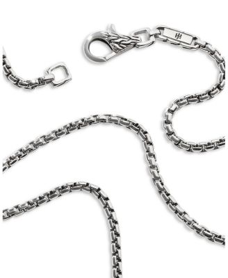 Sterling Silver Classic Box Chain Necklace, 26"